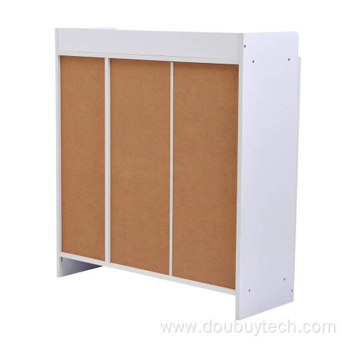 2 Doors Wooden Shoe Rack Cabinet With Hinge